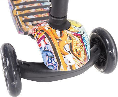 Kikka Boo Kids Scooter 3 in 1 Ride and Skate 3-Wheel with Seat for 3+ Years Multicolour