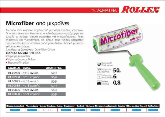 Rollex Microfiber Paint Roller Extender 18cm With Diameter 50mm