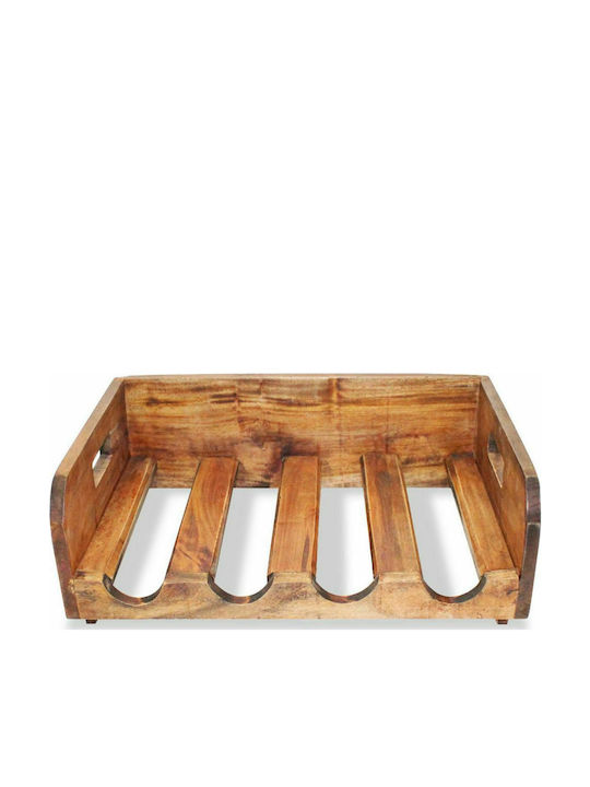 vidaXL Freistehend Weinkeller Hölzernes für 16 Flaschen Braun 46x30x15εκ.