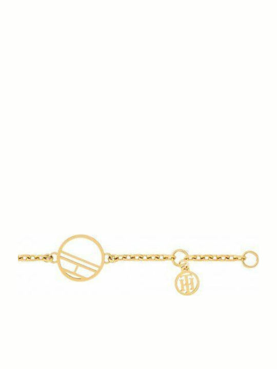 Tommy Hilfiger Damentrailing Armband Kette Aus Edelstahl Vergoldet 16.5cm