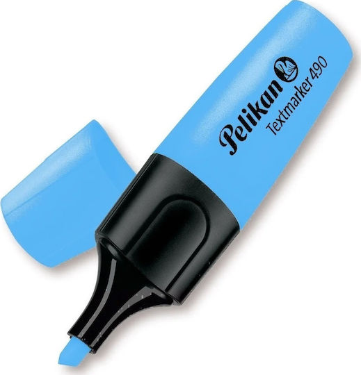 Pelikan Textmaker 490 Μαρκαδόροι Υπογράμμισης Μπλε 5mm Σετ 10τμχ