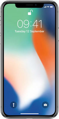 Apple iPhone X Single SIM (3GB/64GB) Ασημί
