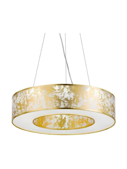 Wofi Leika Pendant Light LED with Warm White Light Gold