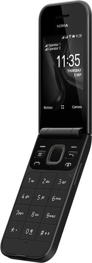 Nokia 2720 Flip Dual SIM Mobile with Buttons Ocean Black
