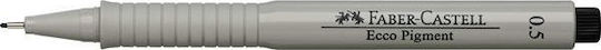 Faber-Castell Ecco Pigment Fineliner Design Markers 0.5mm Black 10pcs