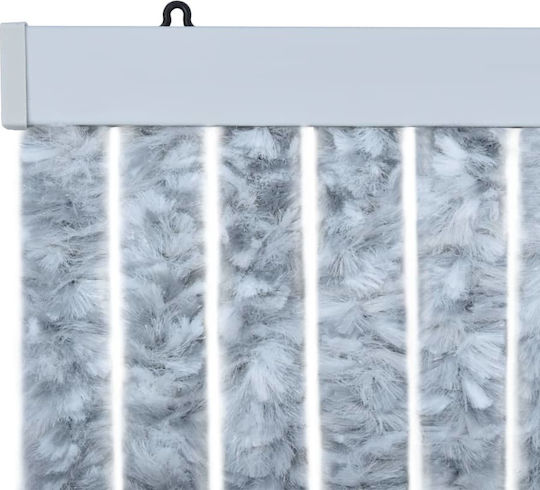vidaXL 56 x 185 cm aus Chenille Türvorhang Weiß 56x185cm 284279