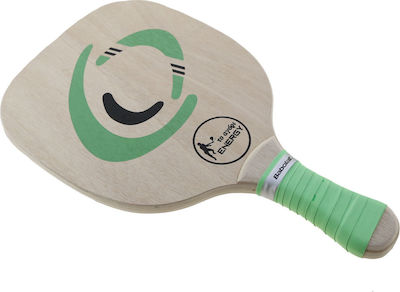 "το αγόρι" Energy Beach Racket Beige 420gr with Straight Handle Green