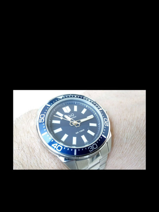 Q&Q Superior Watch Battery with Metal Bracelet Q&Q Superior Watch Battery with Metal Bracelet