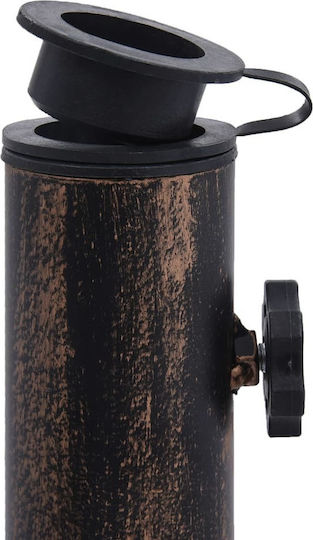 vidaXL Umbrella Stand made of Cast Iron in Bronze Color 12x49x33cm