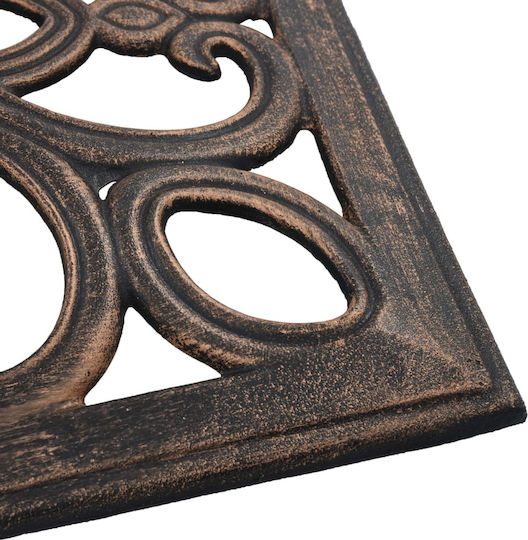 vidaXL Umbrella Stand made of Cast Iron in Bronze Color 12x49x33cm