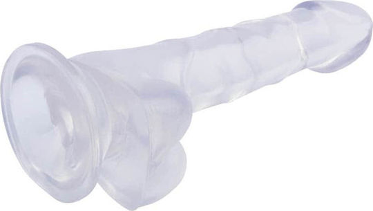Chisa Novelties Hi Rubber Реалистично дилдо с Топки и Вендуза Прозрачен 20см