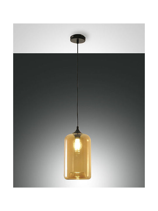 Fabas Luce Silo Pendant Light Single-Light for Socket E27 Honey