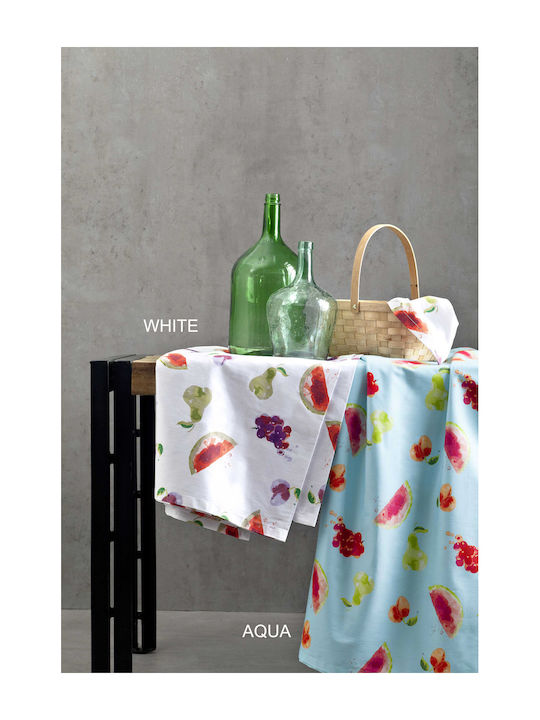Nima Runner Cotton Set 2pcs Pic Nic Aqua 48x150cm