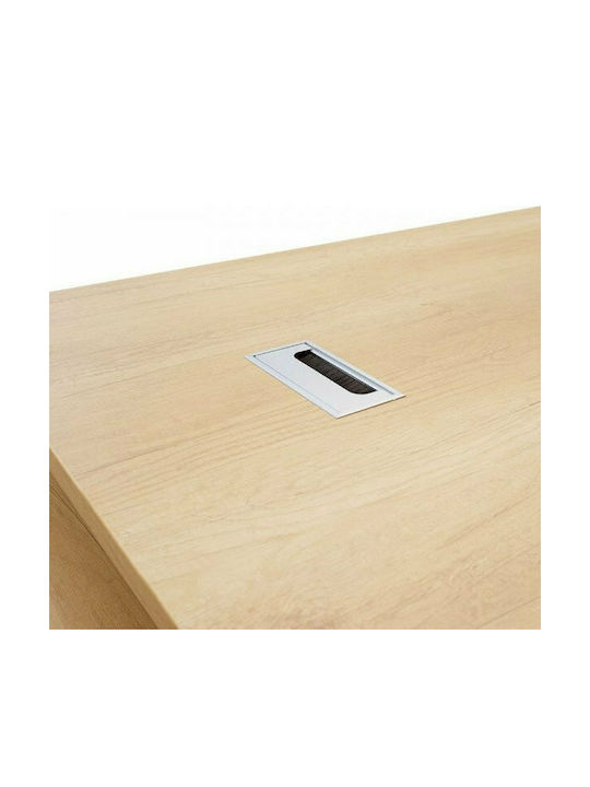 Corner Professional Office Amazon Wooden Beige 180x160x76cm