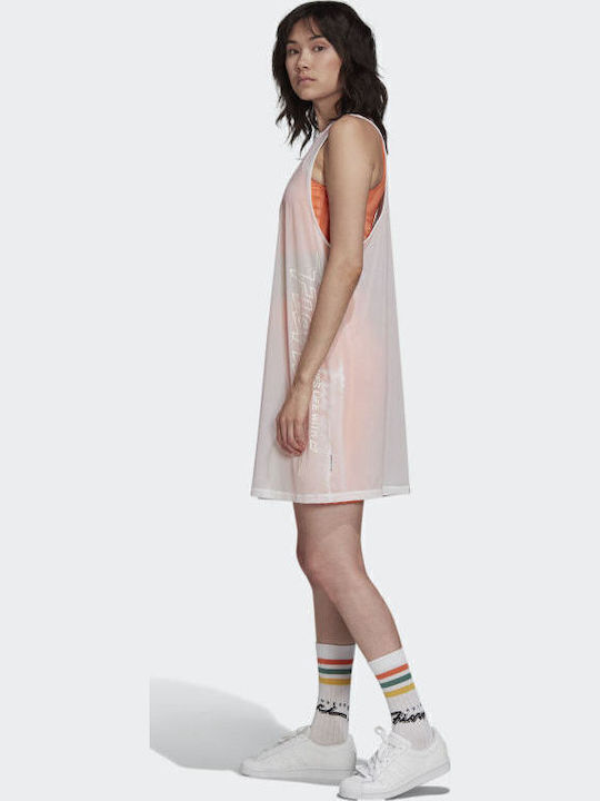 Fiorucci Summer Mini Athletic Sleeveless White Dress