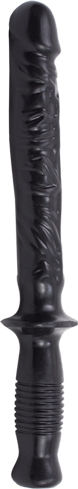 Doc Johnson Classic The Manhandler Glass Dildo Black 25cm
