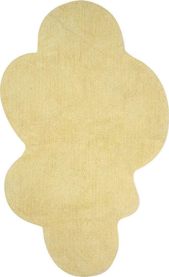 Nef-Nef Homeware Fresh Cloud Παιδικό Χαλί Σύννεφα Βαμβακερό Κίτρινο 135x80cm