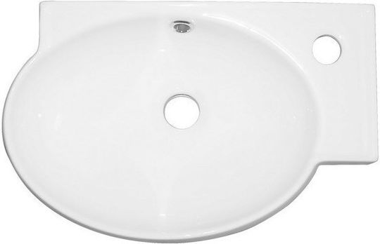 Cerastyle Mini Wall Mounted Wall-mounted / Countertop Sink Porcelain 45x28x15cm White