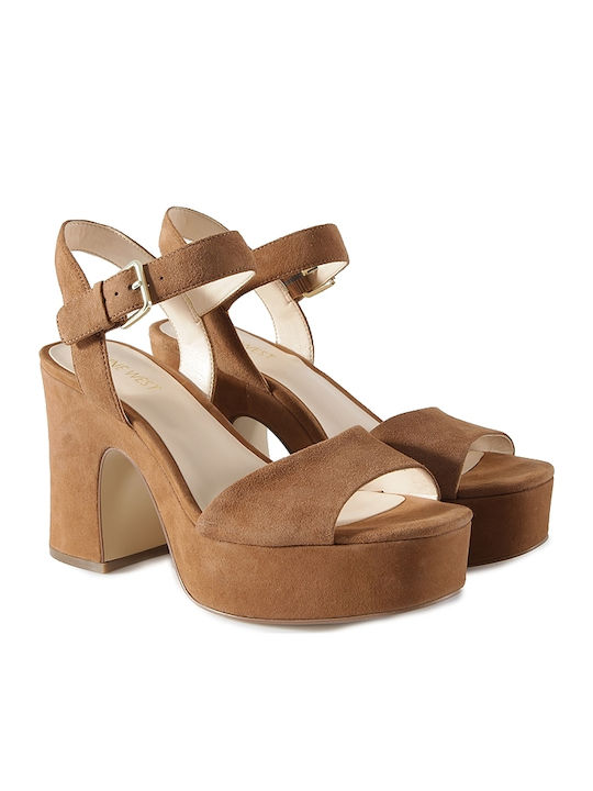 Nine West Fallforu Πέδιλα Καφέ