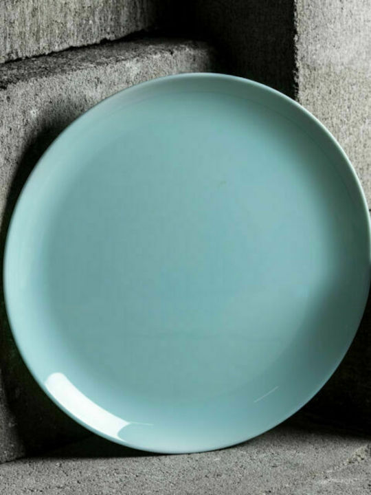 Luminarc Diwali Plate Shallow Ceramic Green with Diameter 25cm