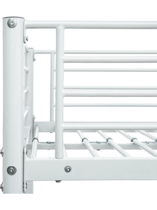Kids Bed Bunk Semi Double White for Mattress 140x200cm