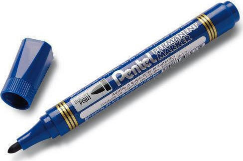 Pentel N850 Ανεξίτηλοι Μαρκαδόροι Μπλε 1.5mm Σετ 12τμχ