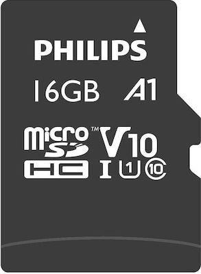 Philips microSDHC 16GB Clasa 10 U1 V10 A1 UHS-I cu adaptor