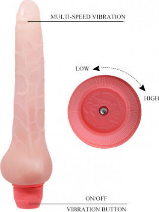 Baile Flexi Vibe Sensual Spine Ρεαλιστικός Δονητής 19.3cm Flesh