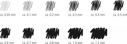 Staedtler Pigment Liner 308 Μαρκαδόρος Σχεδίου 0.8mm Μαύρος