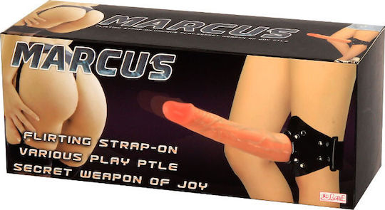 Baile Strap-on Marcus Harnașament cu Dildo 16cm în Culoare Negru