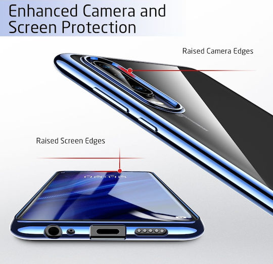ESR Essential Twinkler Задна корица Силикон Син (Huawei P30)