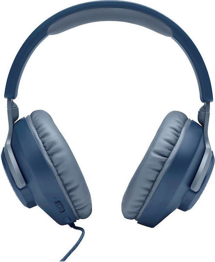 JBL Quantum 100 Over Ear Gaming Headset with Connection 3.5mm Blue