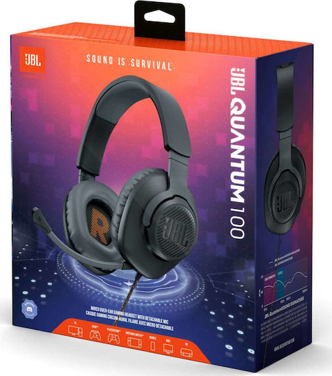 JBL Quantum 100 Over Ear Gaming Headset with Connection 3.5mm