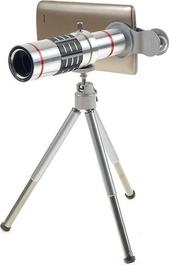 HX-1805 Phone Camera Lens Set Telephoto 18x in Silver Colour