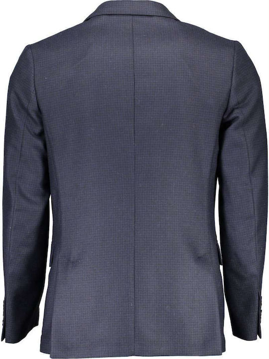 Gant Men's Winter Suit Jacket Regular Fit Navy Blue