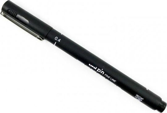 Uni-Ball Pin Line Μαρκαδόρος Σχεδίου Μαύρο 0.4mm