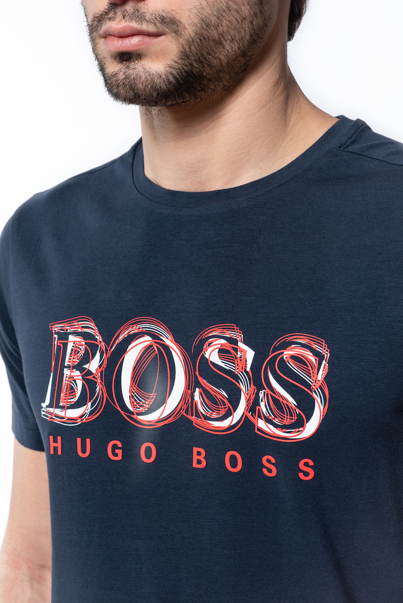 Ανδρικό Tshirt Hugo Boss Tee 4 50424073410 Navy Skroutz.gr