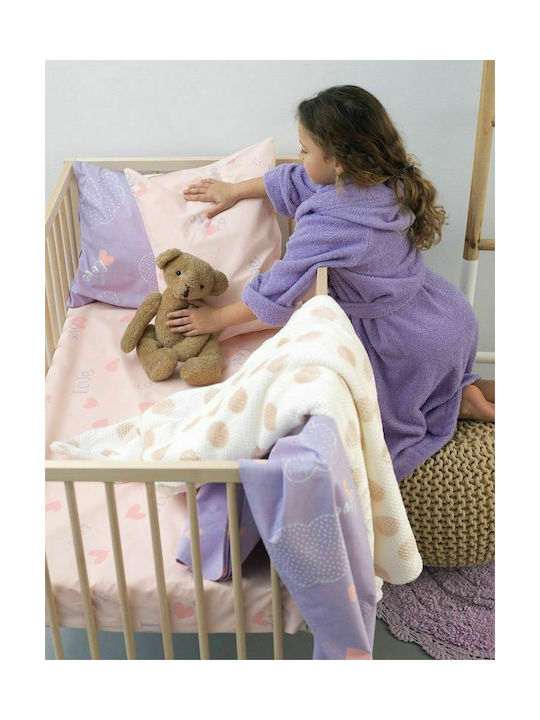 Palamaiki Cradle Sheets Set My Kingdom Pink 80x110cm