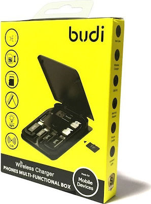 Budi Wireless Charger (Qi Pad) 5W Blacks (M8J515W)