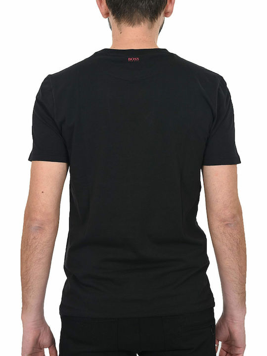 Hugo Boss Teescape 1 T-shirt Bărbătesc cu Mânecă Scurtă Negru