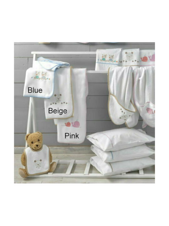 Palamaiki Baby Joia Baby Sheets Set Crib Cotton Fitted Beige 70x140cm 3pcs