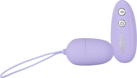 Seven Creations Ultra 7 Remote Control Egg Vibrator Egg with Remote Control 4cm Purple