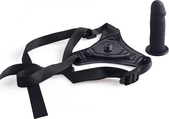 Toyz4lovers Strap-on Belt Harness with Dildo 10cm in Black Color