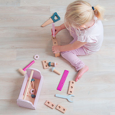 Jabadabado Kinderspielzeug-Werkzeug aus Holz für 3+ Jahre