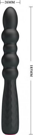 Pretty Love Monroe Πρωκτικός Δονητής Μαύρος 18cm