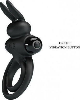 Pretty Love Vibrant Penis Ring III Δονούμενο Δαχτυλίδι Πέους Μαύρο BI-210206