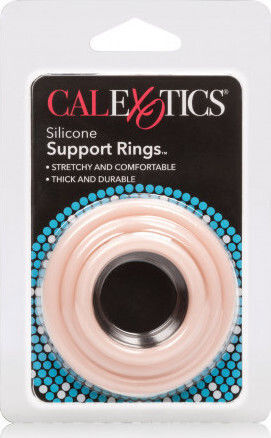 Calexotics Silicone Support Rings Δαχτυλίδι Πέους Σιλικόνης Flesh