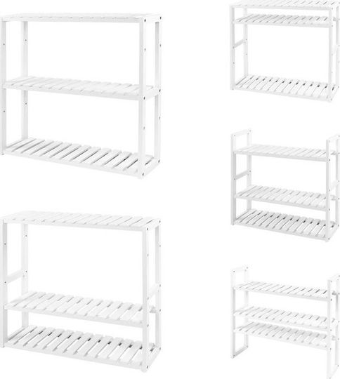 White Bookcase 60x15x54cm