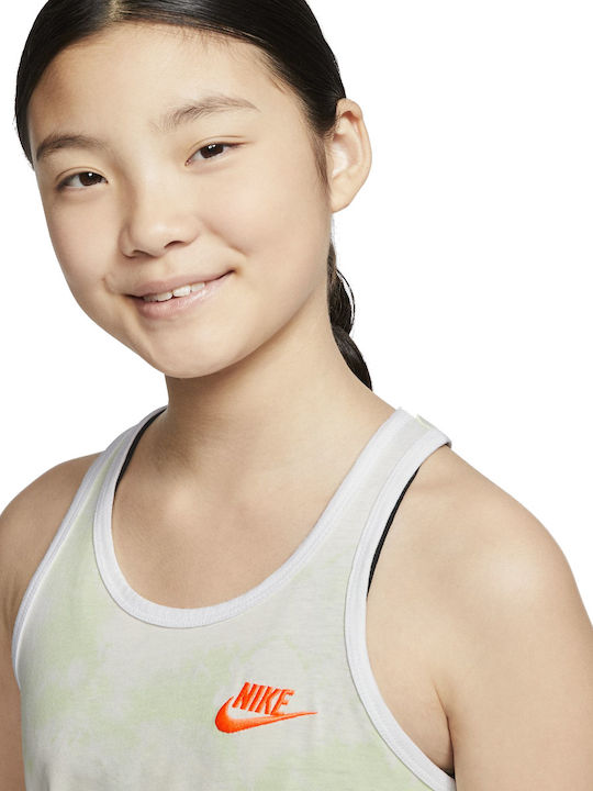 Nike Children's Blouse Sleeveless Green Sportswear Big Girl's Reveal Tank