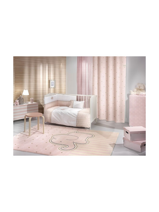 Saint Clair Africa Baby Sheets Set Crib Cotton Pink 110x170cm 3pcs